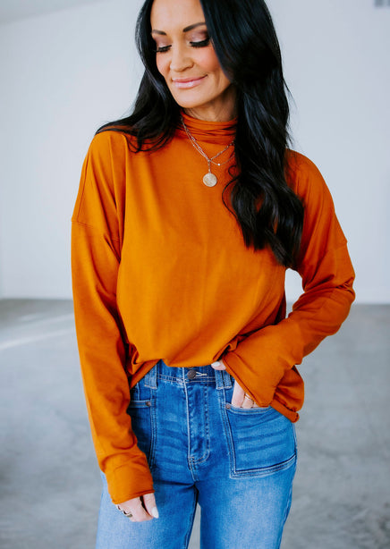 Davey Slouchy Turtleneck Top product view