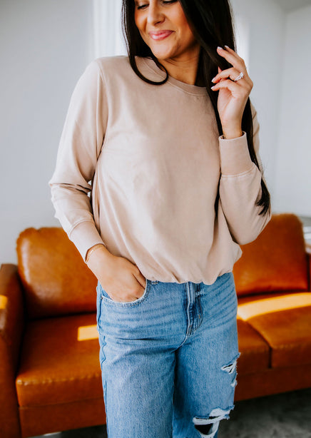 Chantel Bubble Hem Pullover product view