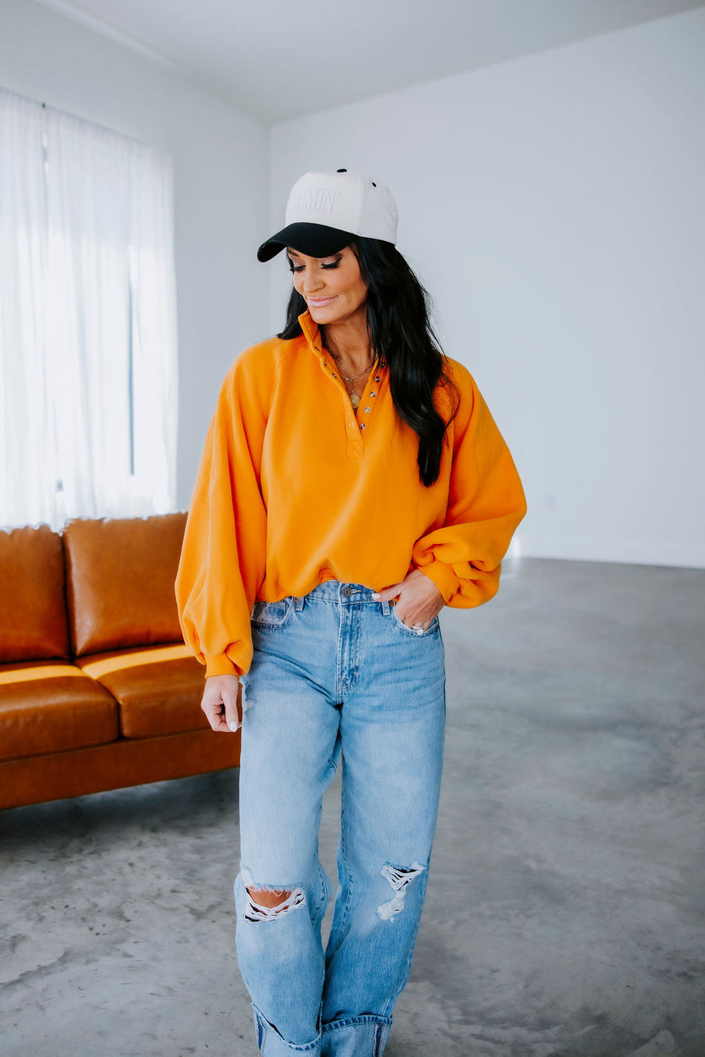 Saydie Collared Sweatshirt