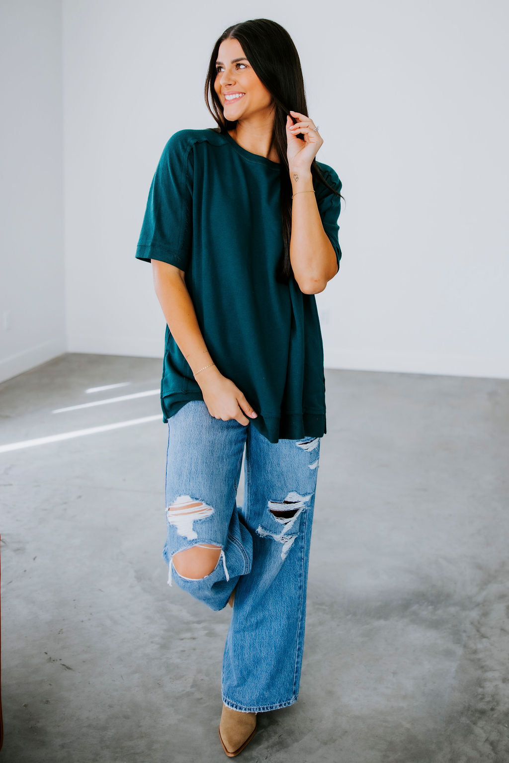 image of Kaline Dolman Sleeve Top