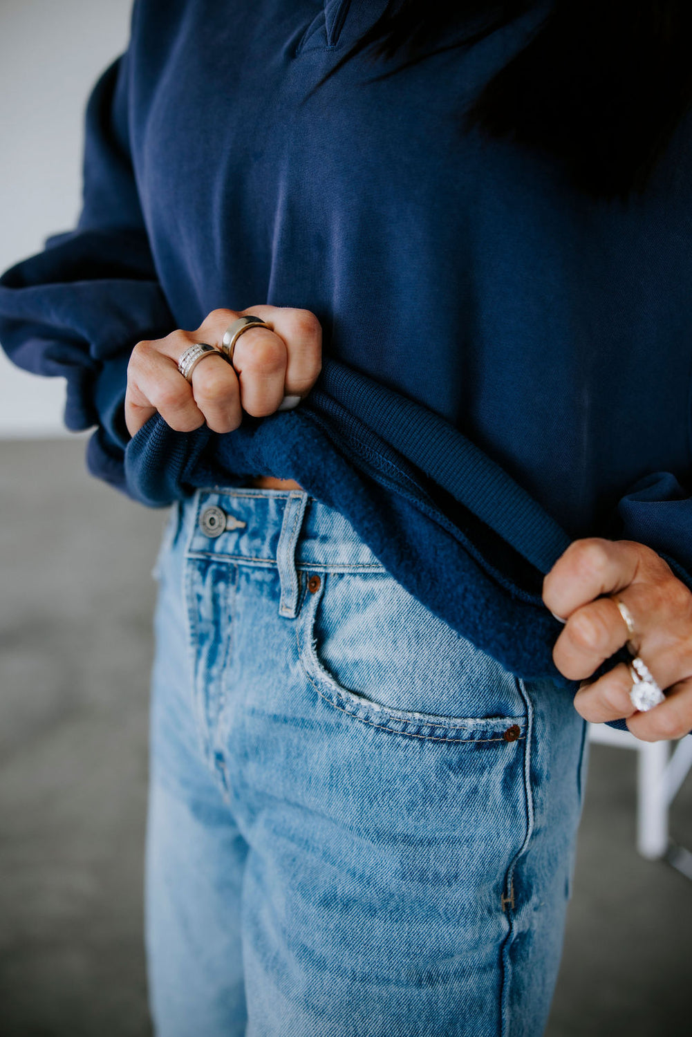 Saydie Collared Sweatshirt