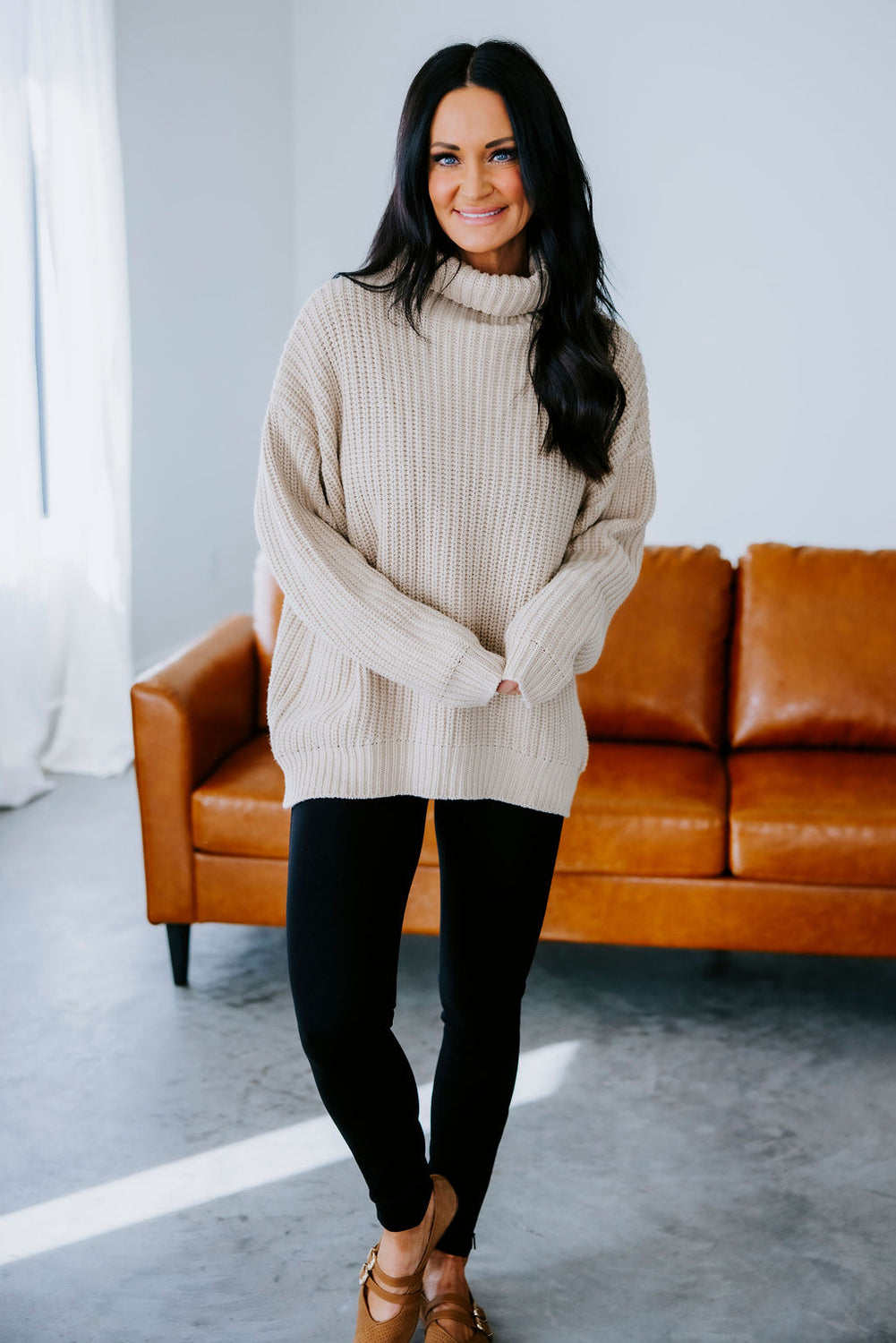 Amherst Funnel Neck Sweater by Lily and Lottie