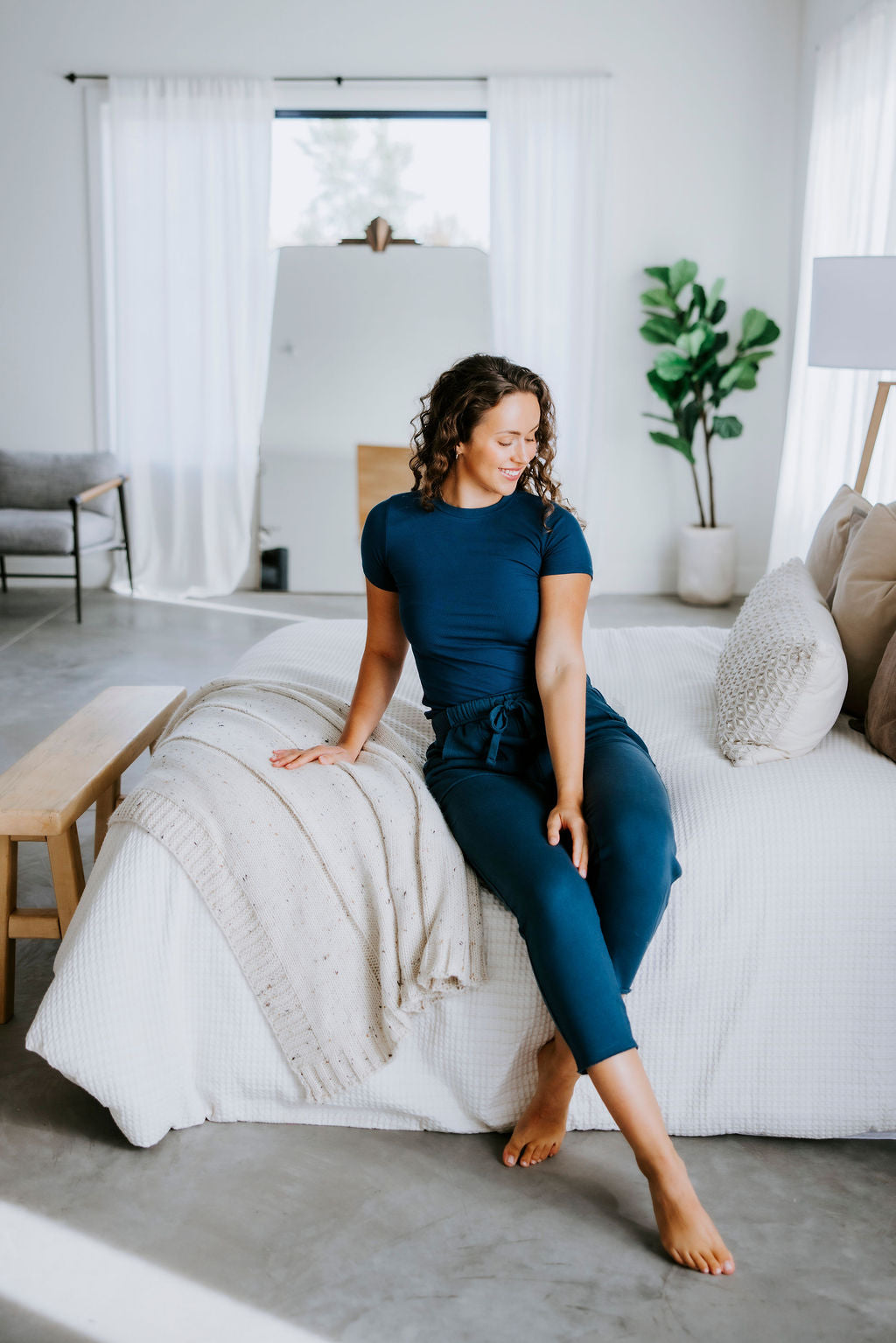 image of Dennie Tapered Lounge Pant