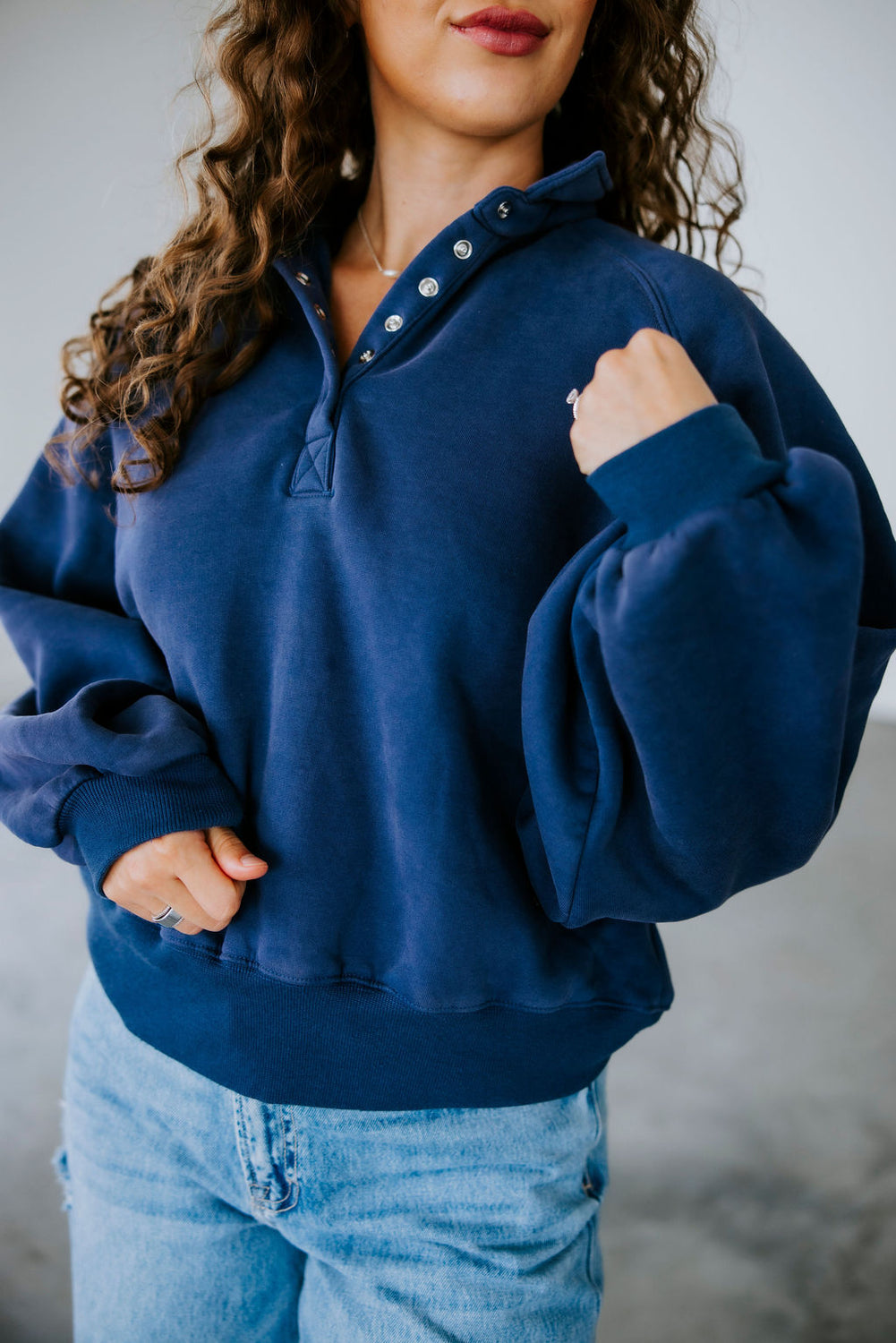 Saydie Collared Sweatshirt