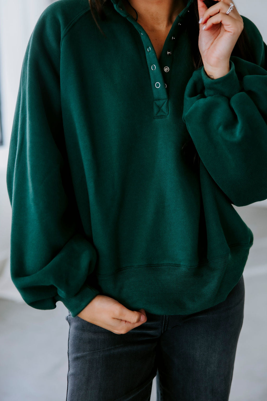 image of Saydie Collared Sweatshirt