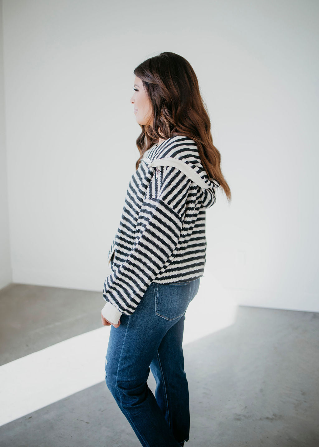 Sonya Striped Oversized Knit Pullover