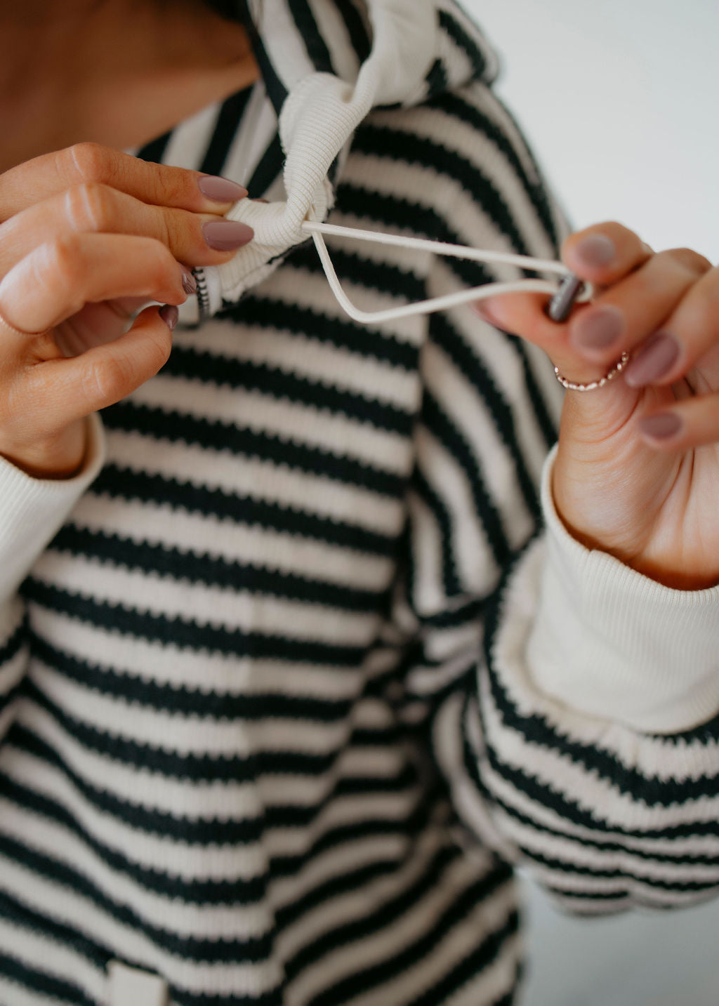 Sonya Striped Oversized Knit Pullover