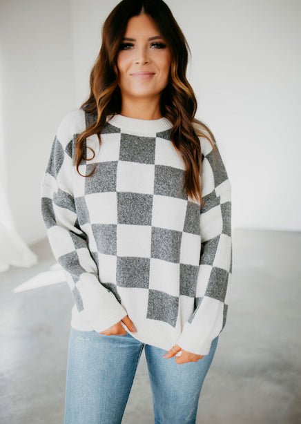 Sevyn Checkered Sweater