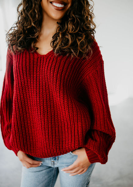 Nora Off Shoulder Sweater by Lily & Lottie