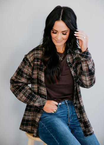 Bree Plaid Top