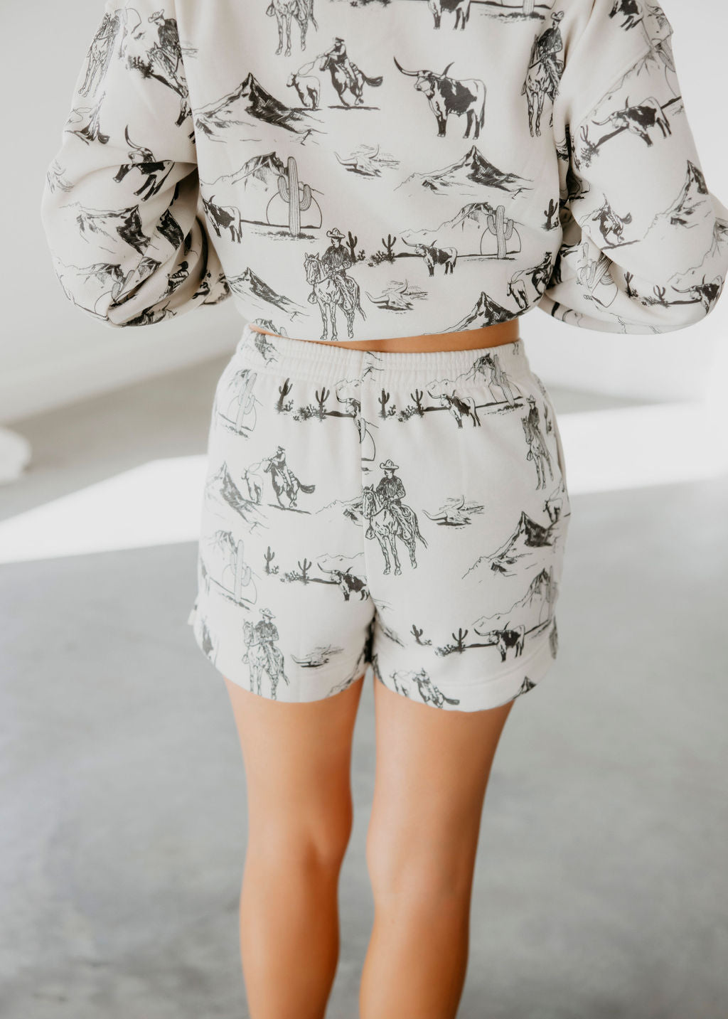 Malcolm Western Print Short Set