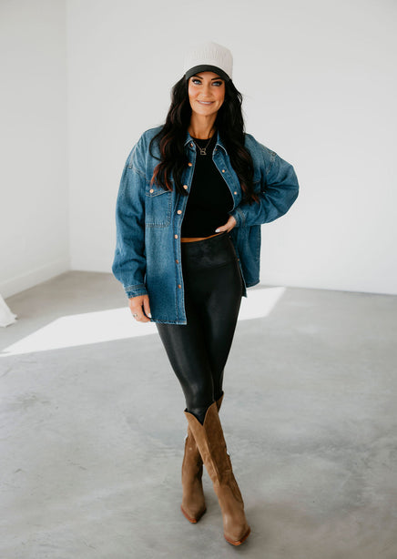 Tati Oversized Denim Shacket