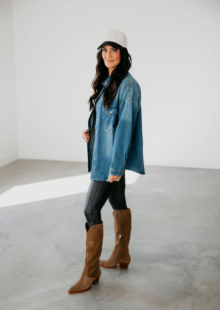 Tati Oversized Denim Shacket