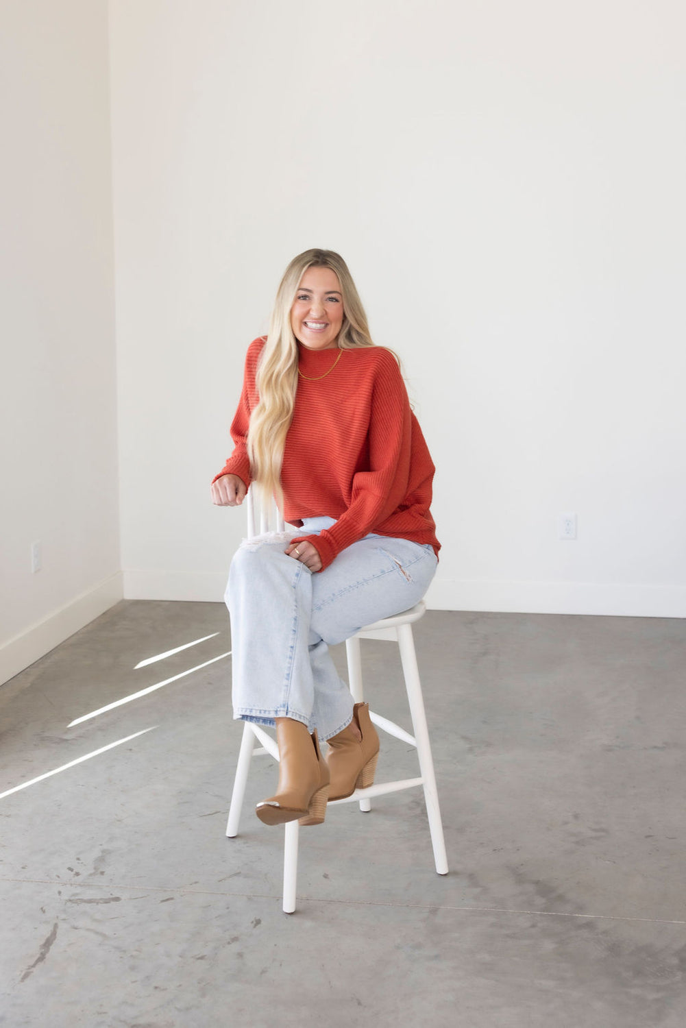 Esther Ribbed Knit Sweater