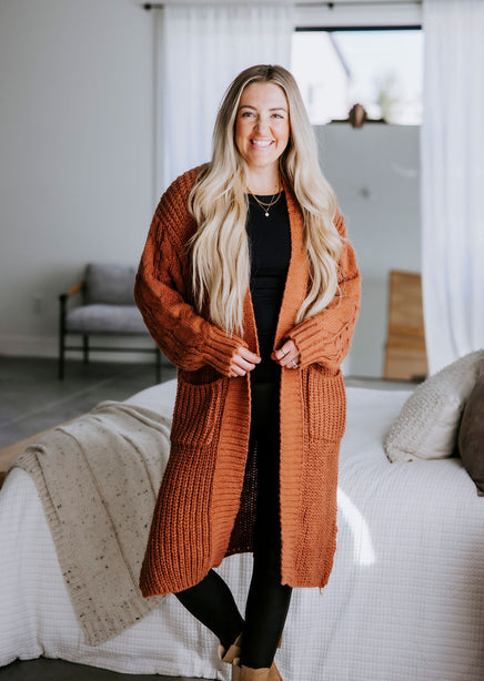 Chadwick Cable Knit Cardigan product view