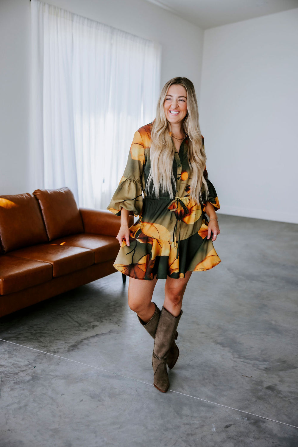 Lauryn Printed Mini Dress