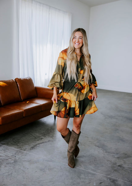 Lauryn Printed Mini Dress product view