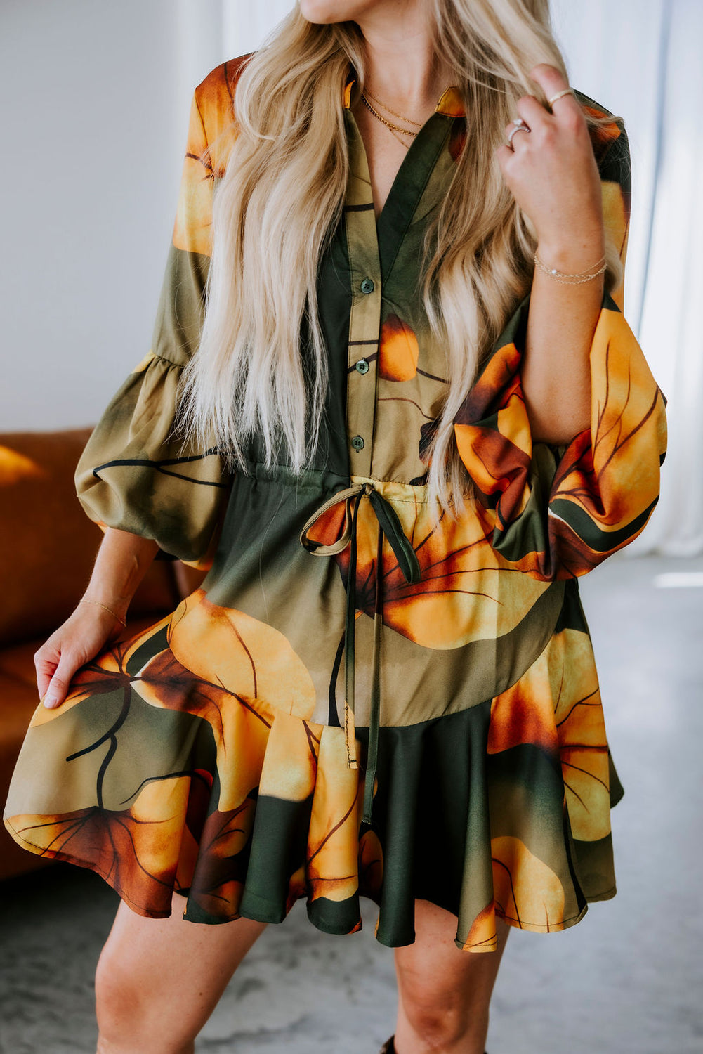 Lauryn Printed Mini Dress