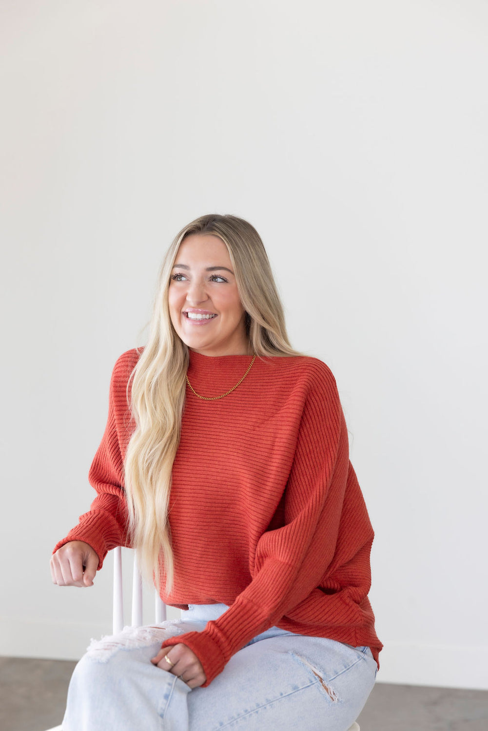 Esther Ribbed Knit Sweater