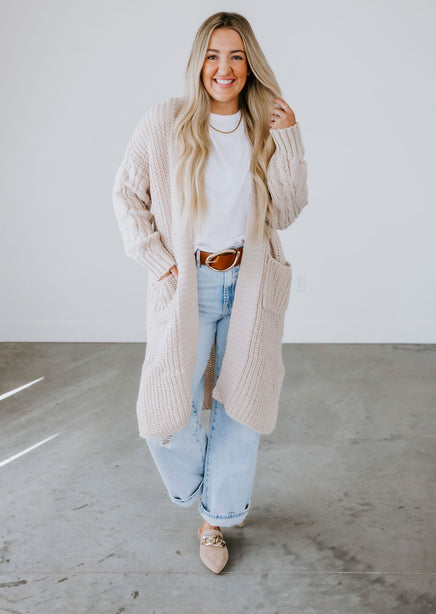 Chadwick Cable Knit Cardigan product view