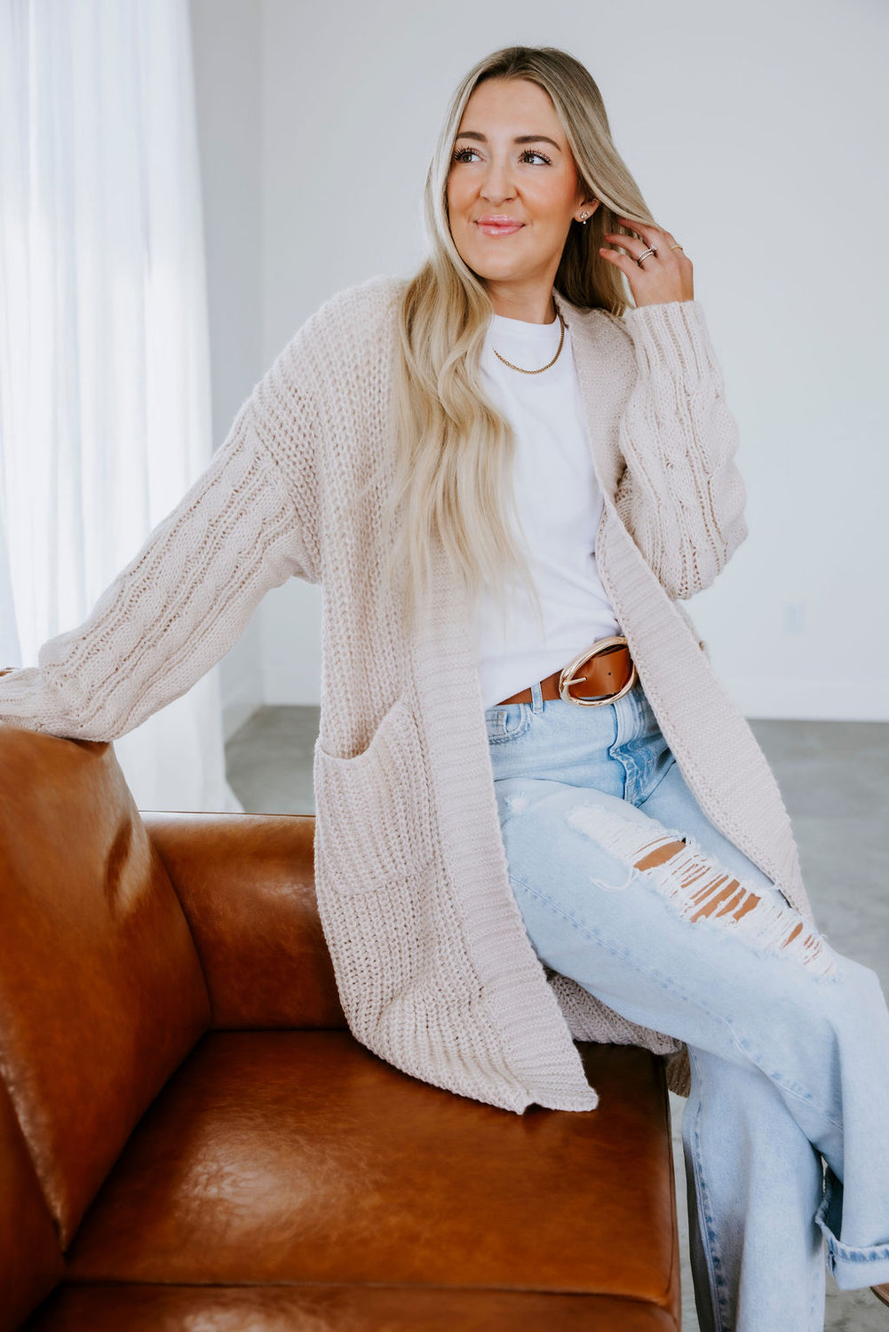Chadwick Cable Knit Cardigan