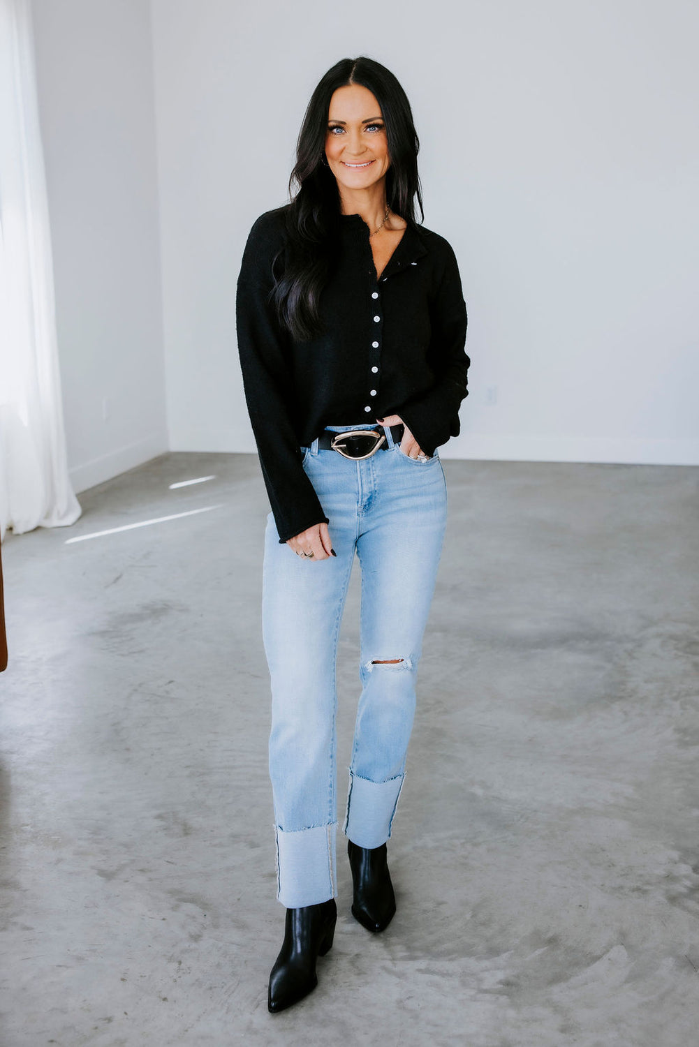 Soft Start Button Down Cardigan