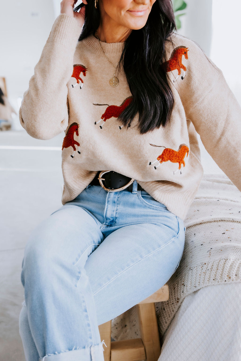 image of Five Horses Knit Sweater