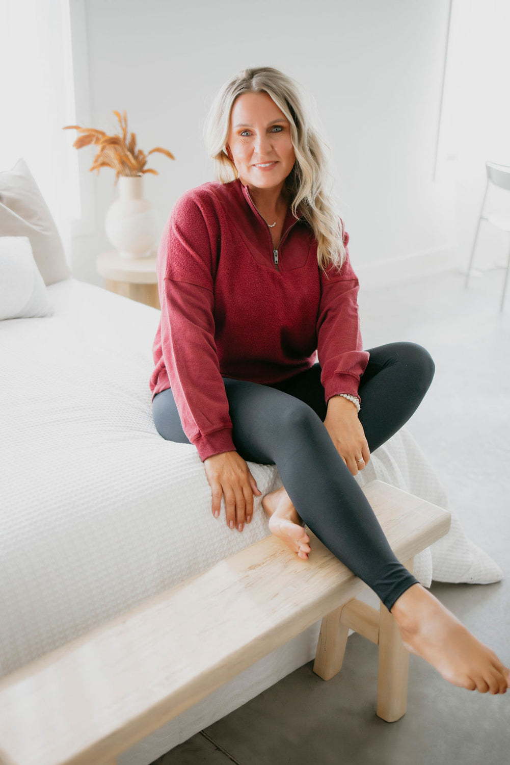 Vonn Half Zip Pullover by Lily and Lottie