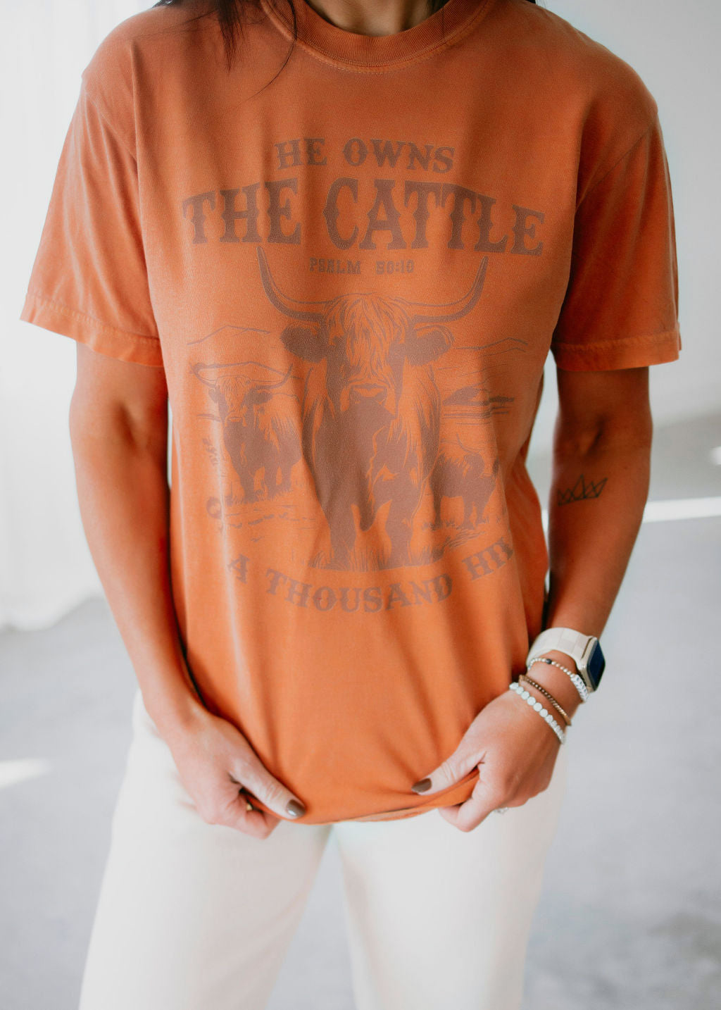 image of He Owns the Cattle Graphic Tee