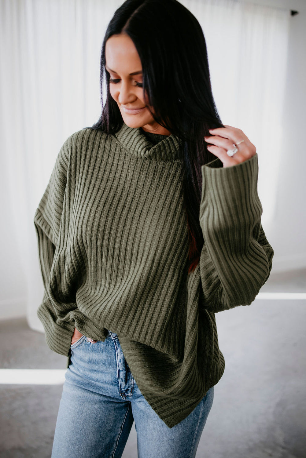 Bonnie Fold Over Sweater by Lily & Lottie