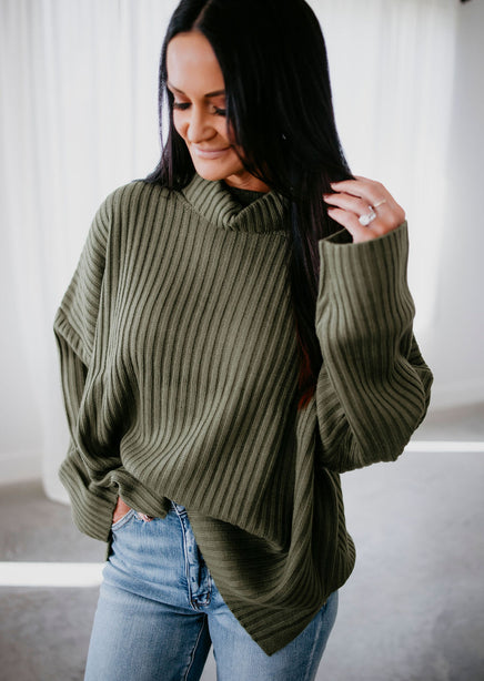 Bonnie Fold Over Sweater by Lily & Lottie