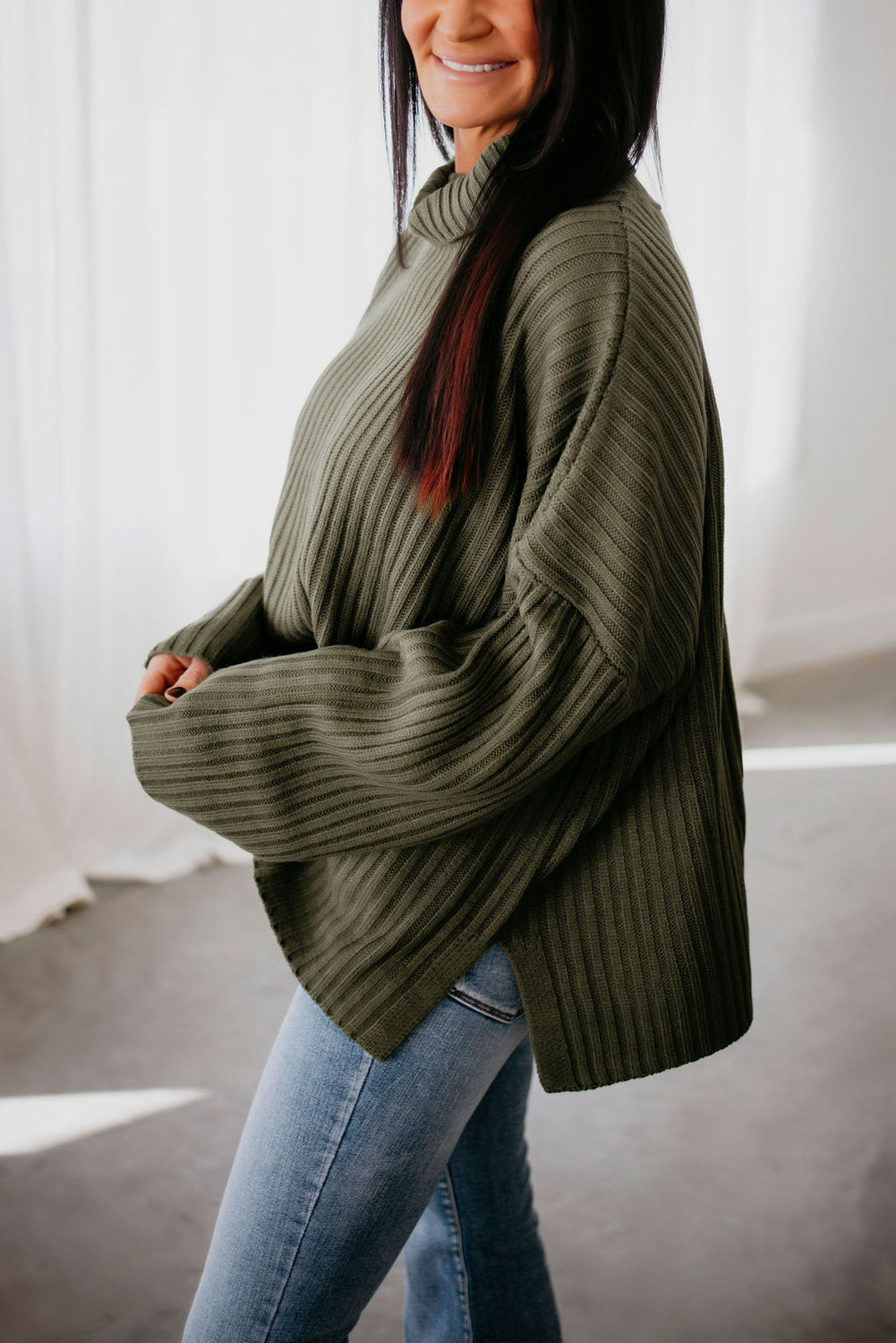 Bonnie Fold Over Sweater by Lily & Lottie