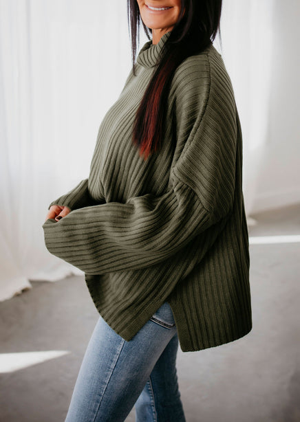 Bonnie Fold Over Sweater by Lily & Lottie