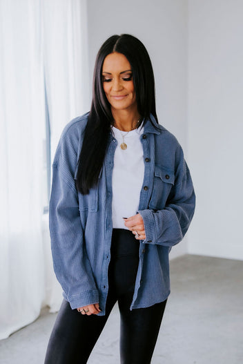 Easy Mode Mineral Wash Shacket