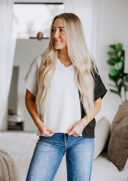Kendlyn Colorblock Top product view