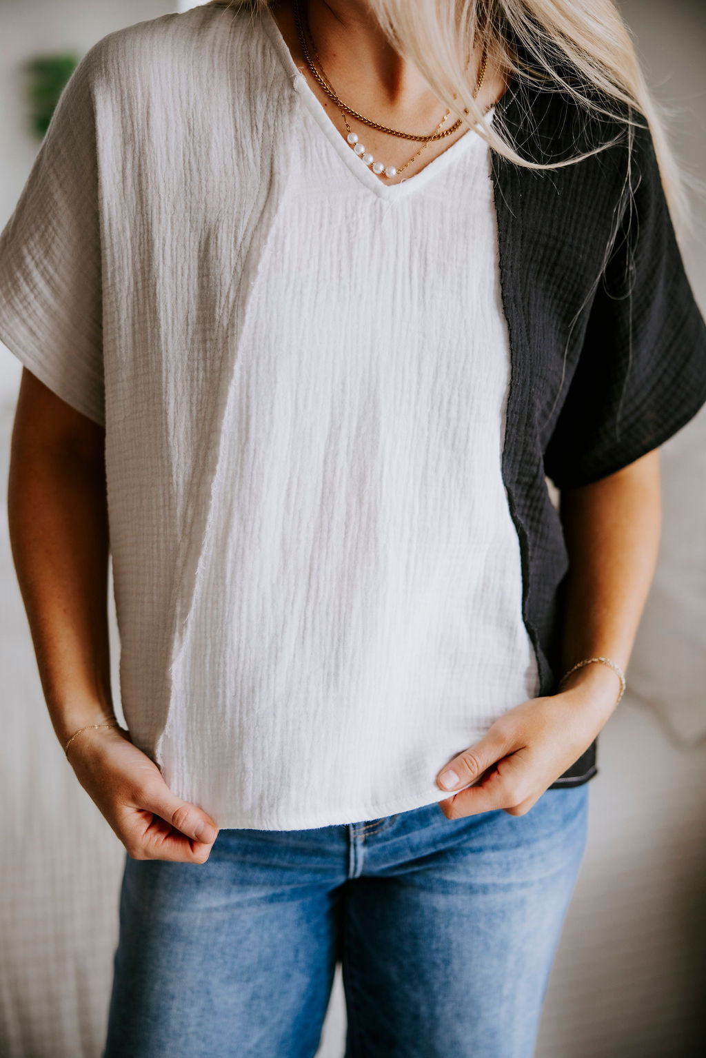 image of Kendlyn Colorblock Top