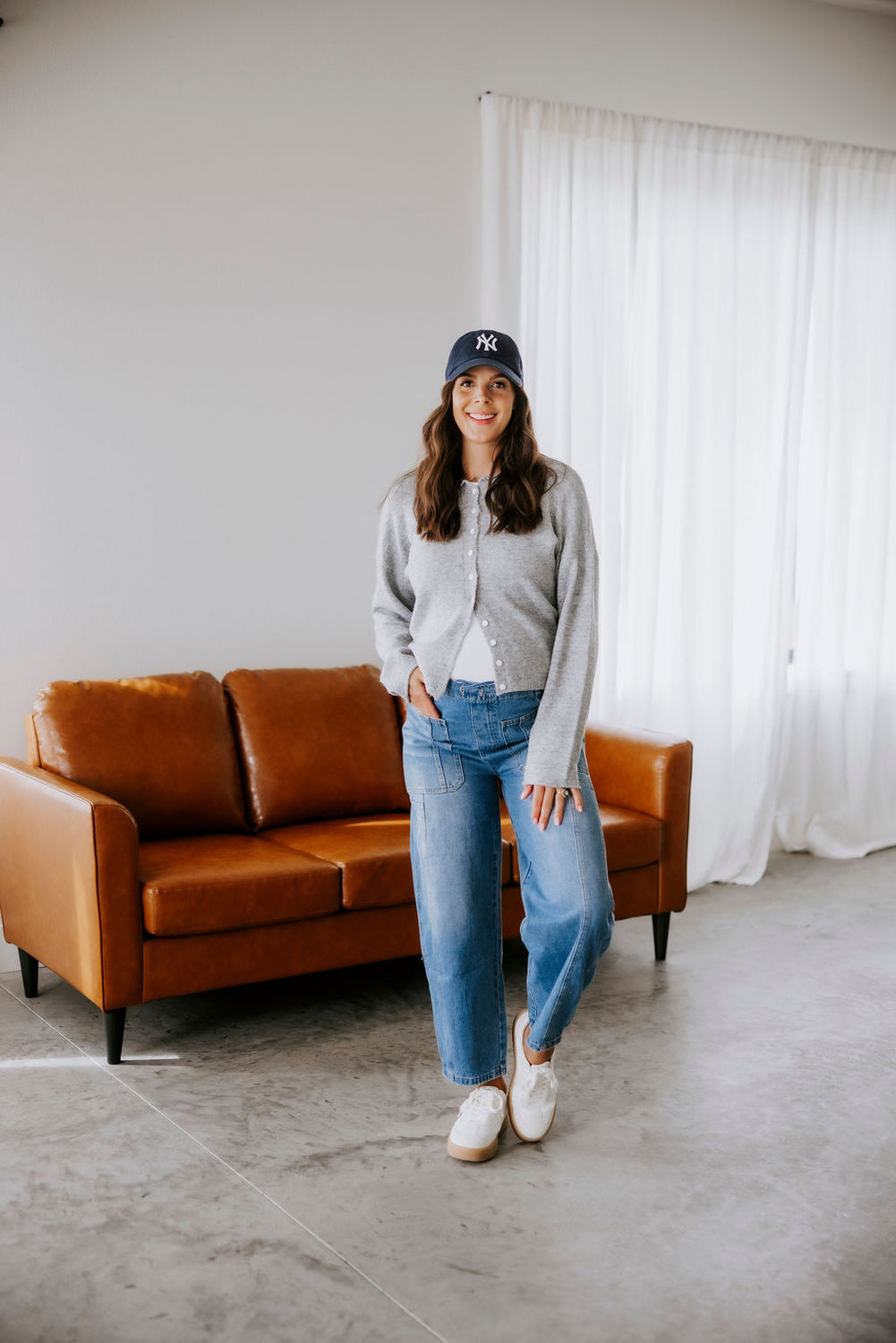 Trinity Denim Barrel Pants