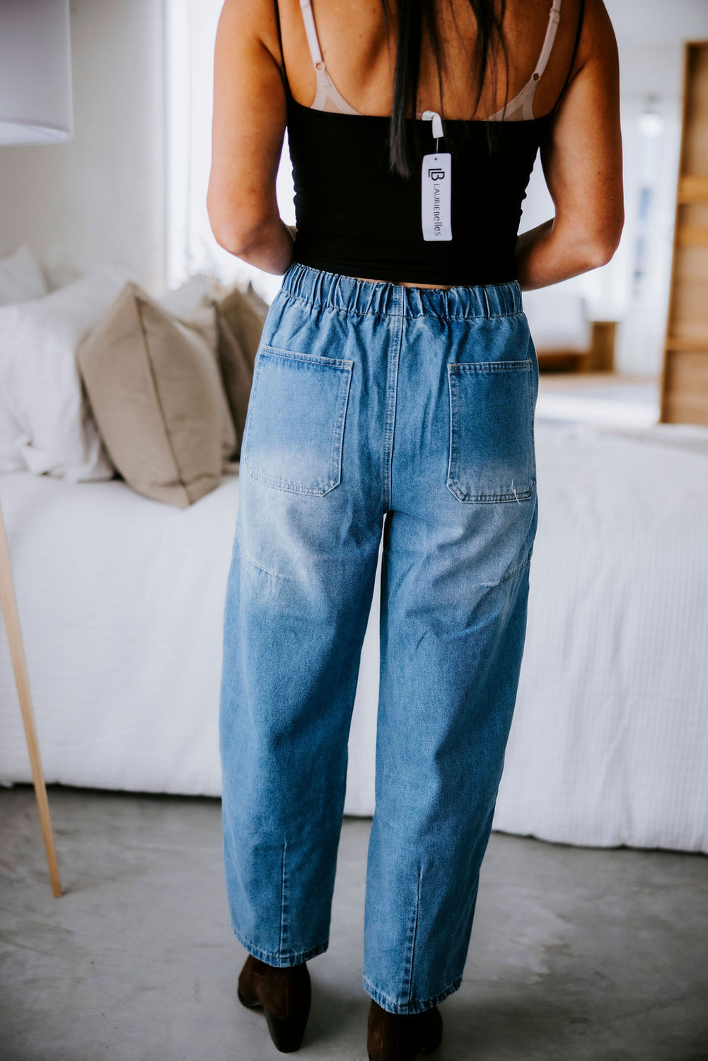 Trinity Denim Barrel Pants