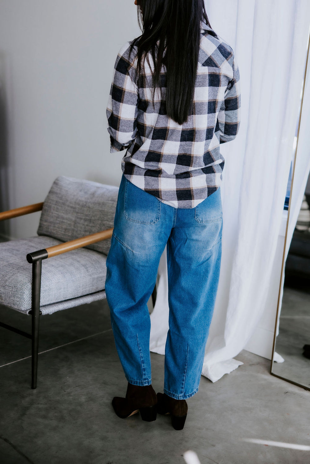 Truitt Plaid Button Down Top