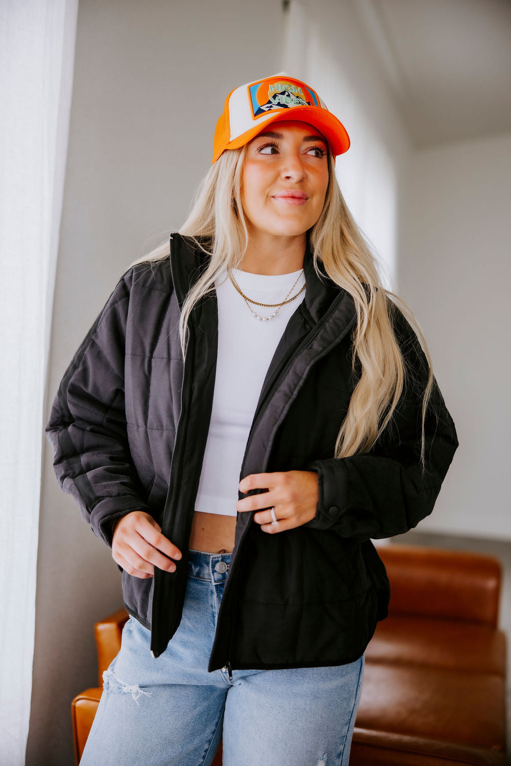 image of Tarik Quilted Puffer Jacket