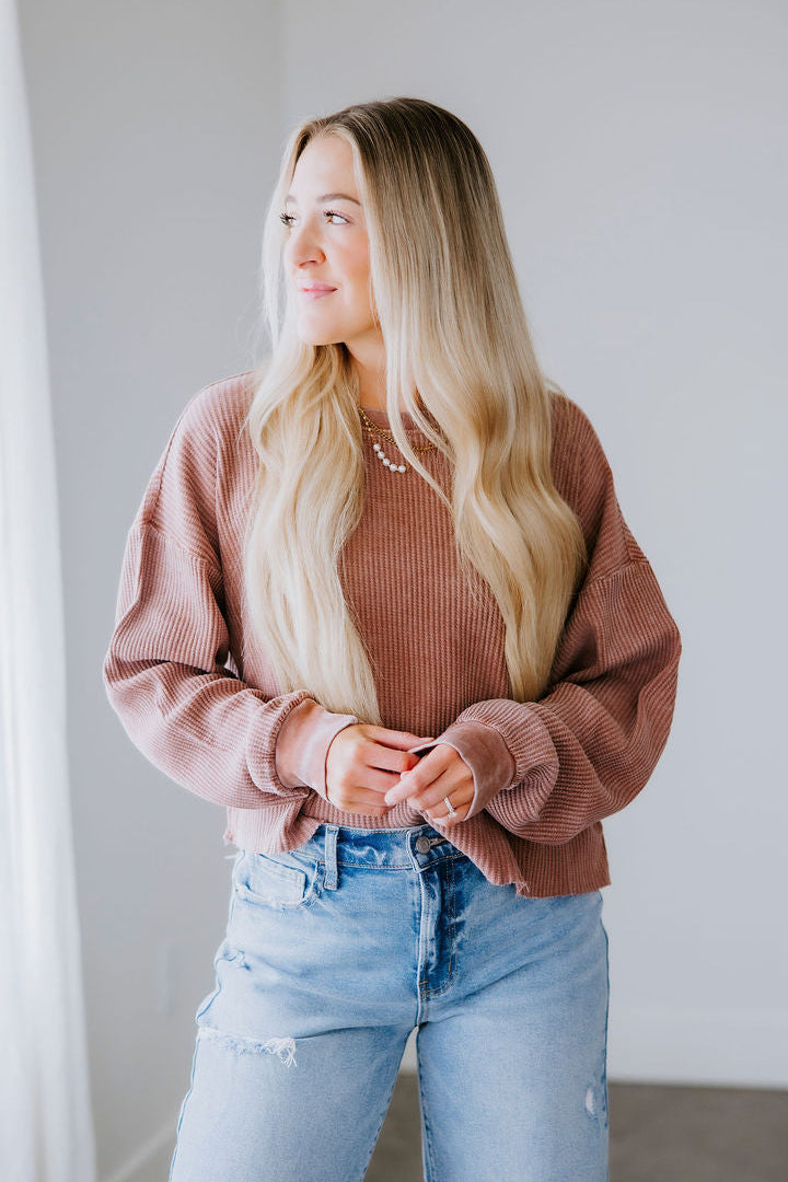 Espen Waffle Knit Top