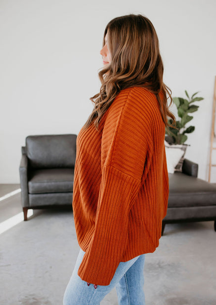 Bonnie Fold Over Sweater by Lily & Lottie