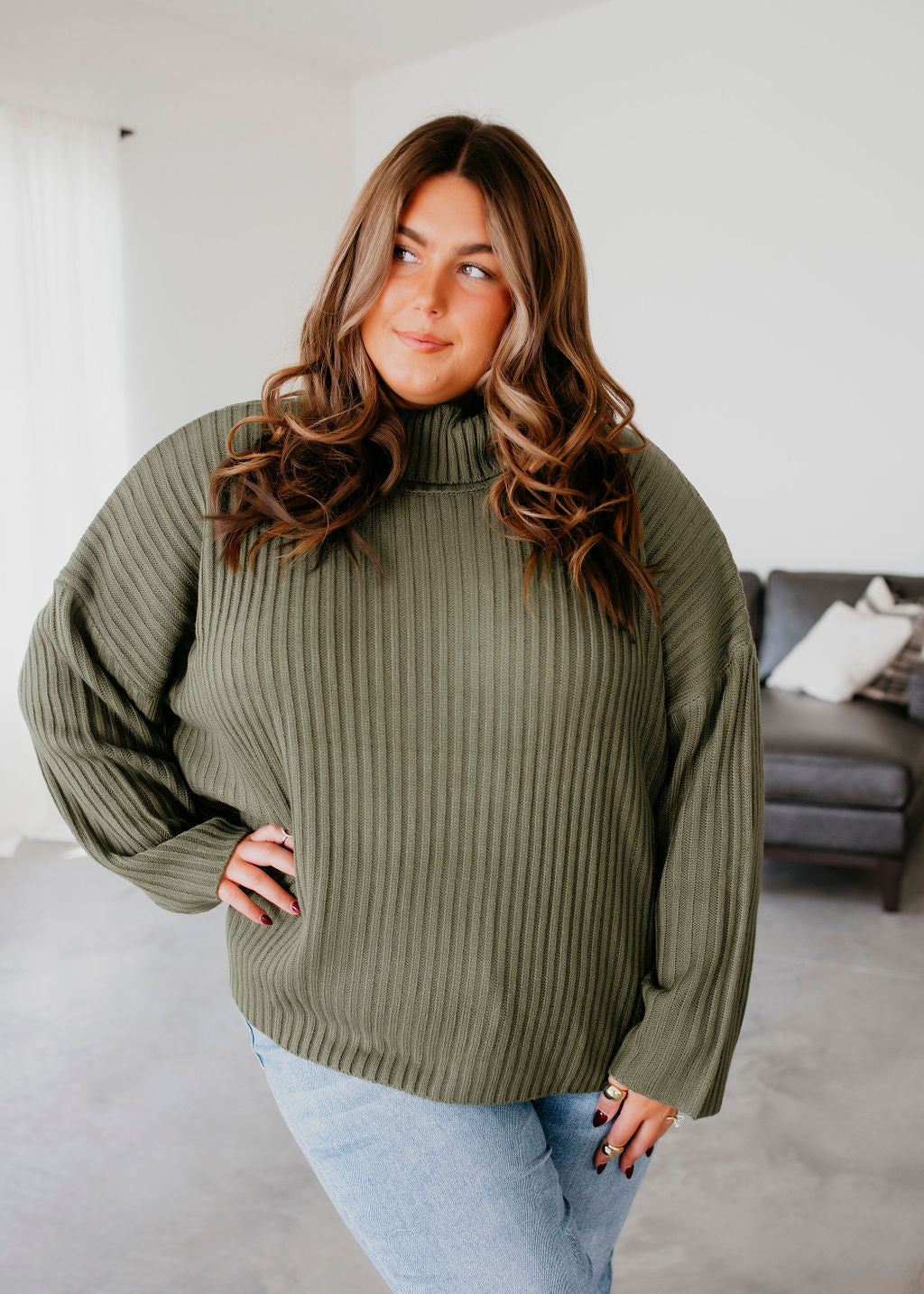 Bonnie Fold Over Sweater by Lily & Lottie