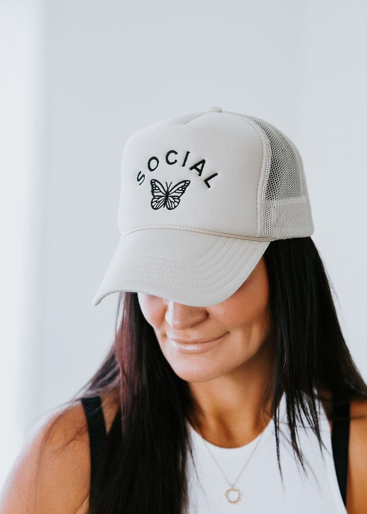 Social Butterfly Trucker Hat