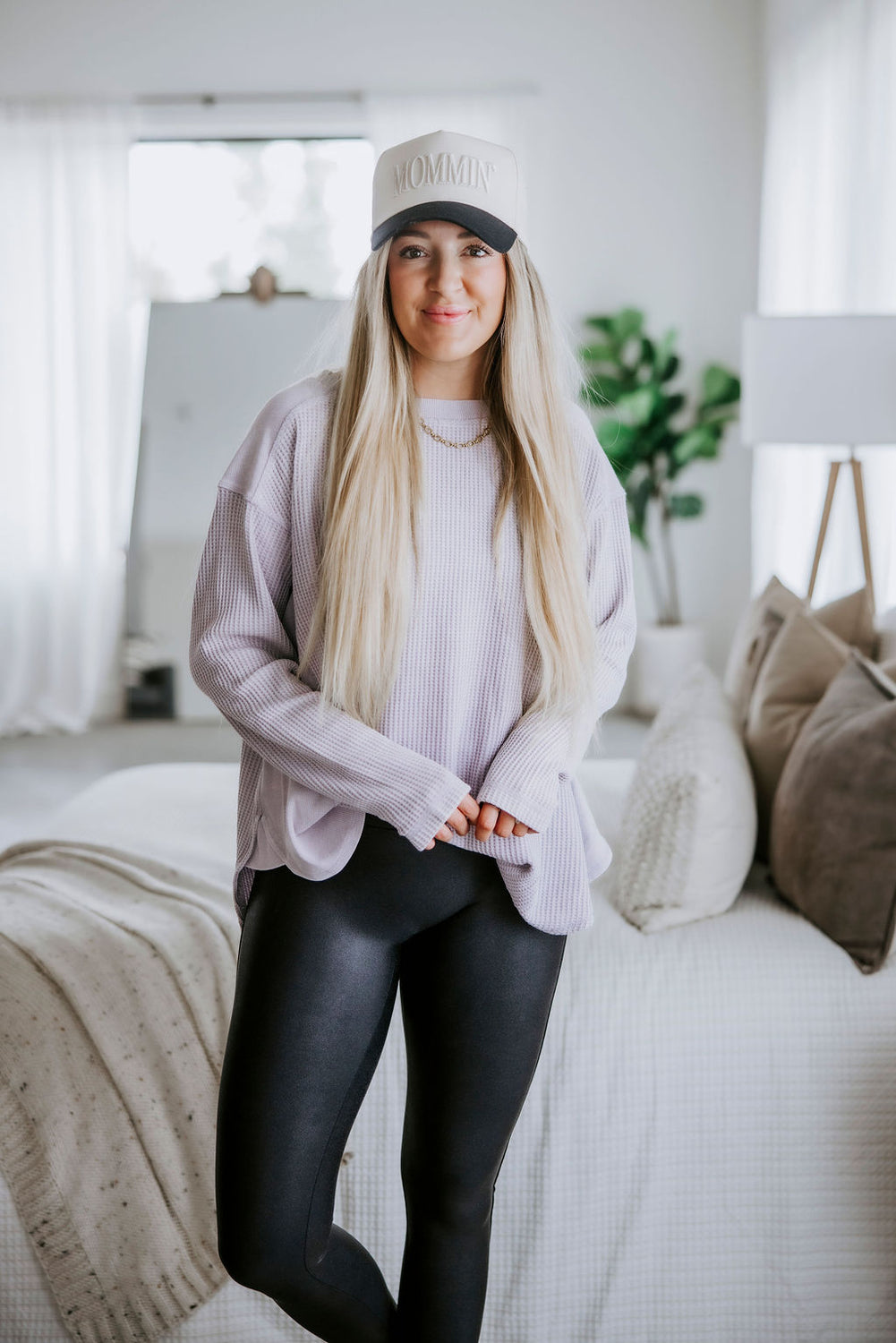 Riggs Oversized Waffle Knit Top