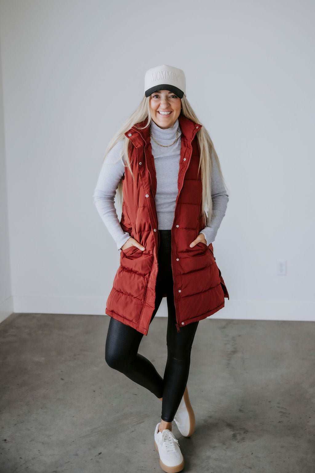 image of Peyton Hooded Puffer Vest