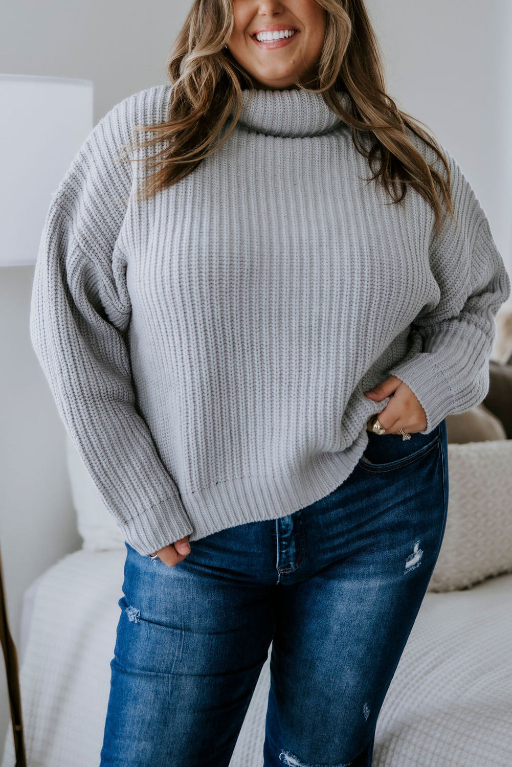 Amherst Funnel Neck Sweater by Lily and Lottie