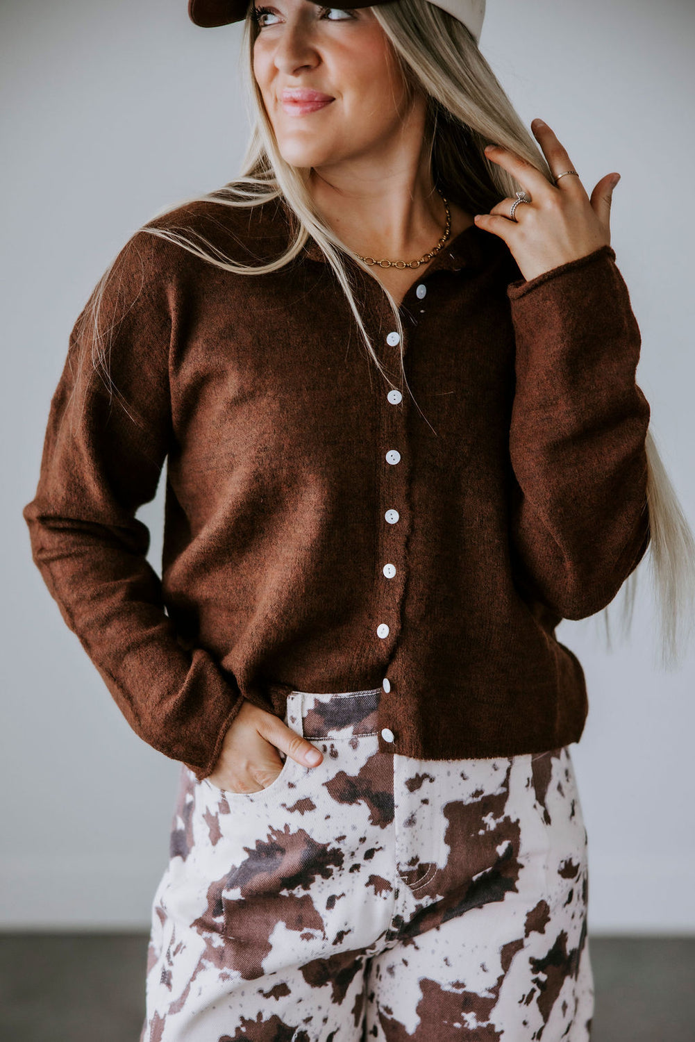 Soft Start Button Down Cardigan