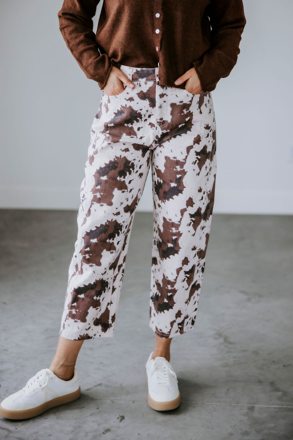 Harlow Multi Print Barrel Pants