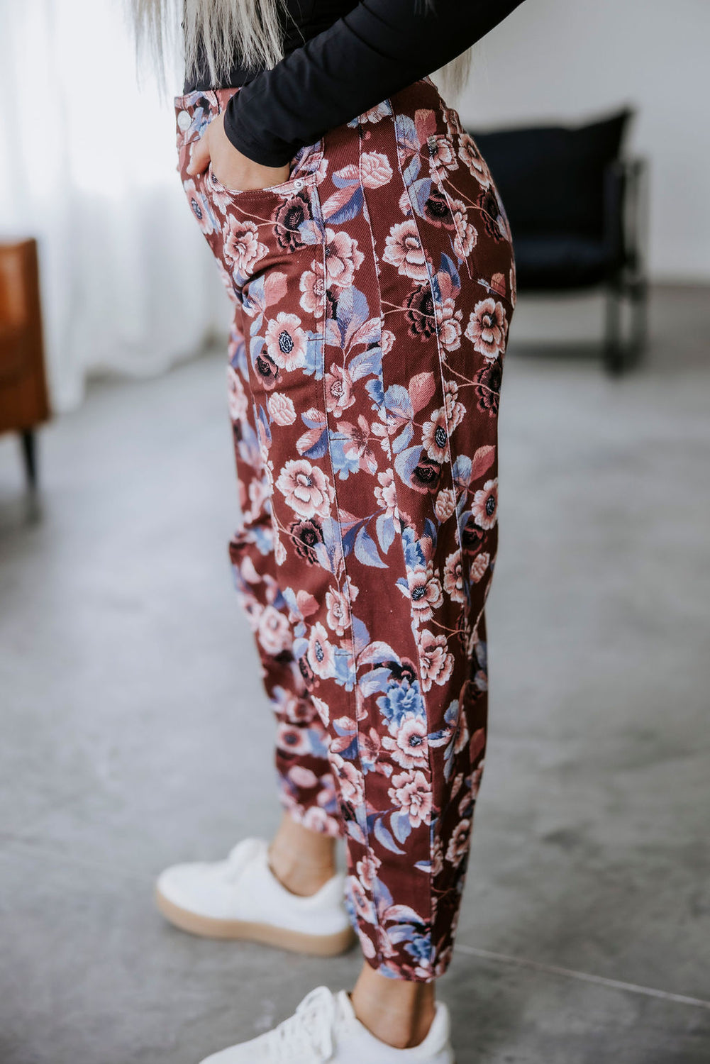 Averi Floral Barrel Pants